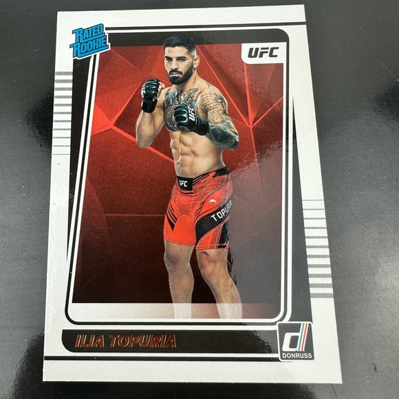 Ilia Topuria UFC Lightweight Champion 4 card bundle (3 Rookies) - Picture 8 of 9